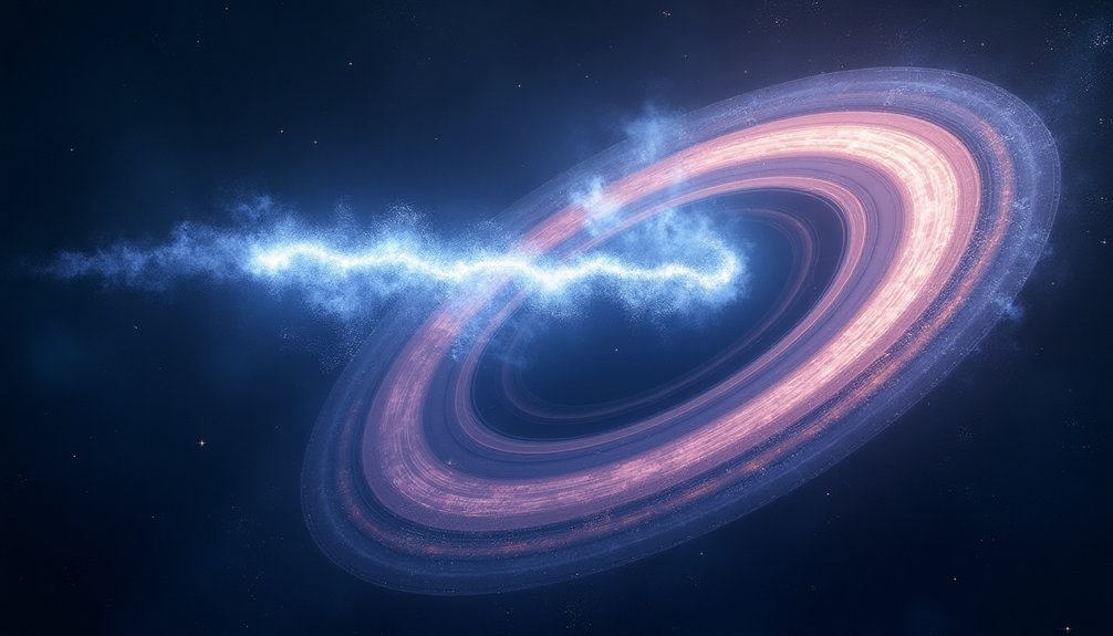 comet interactions shape rings