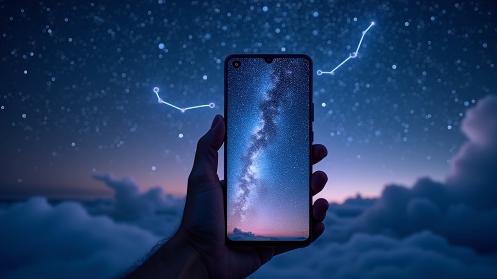 augmented reality night sky