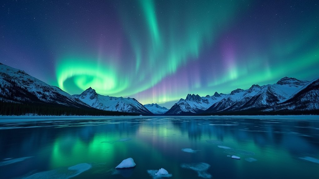 aurora s captivating light displays