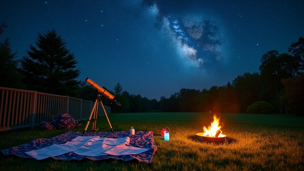 backyard stargazing activity planned