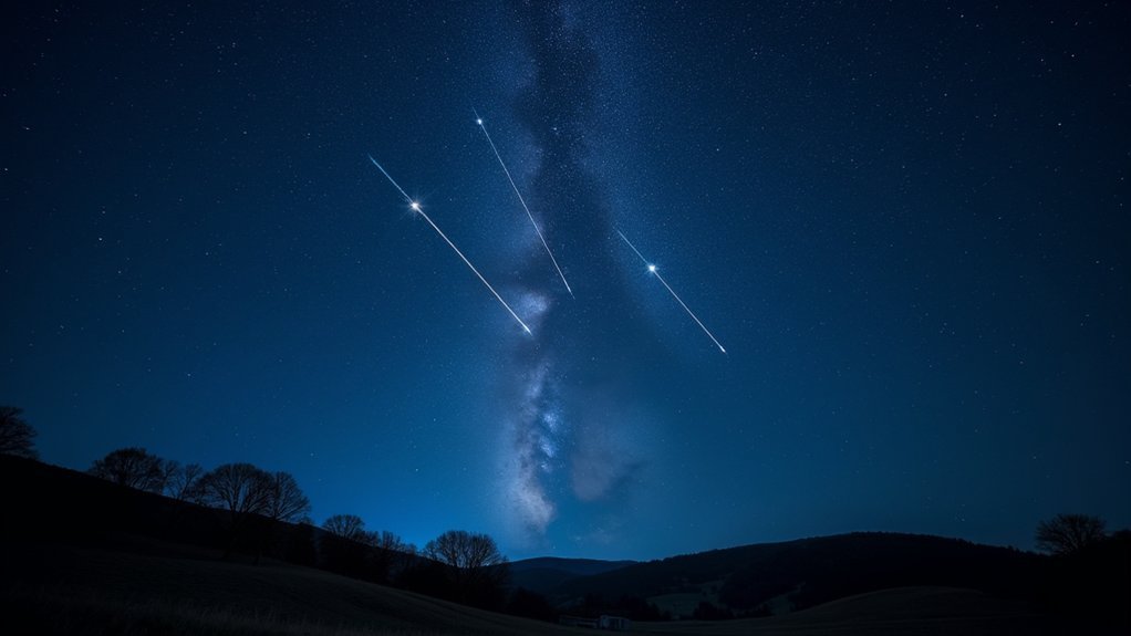 celestial debris entering atmosphere