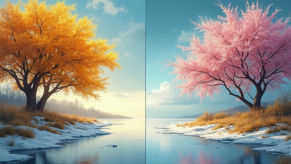 changing seasonal patterns observed