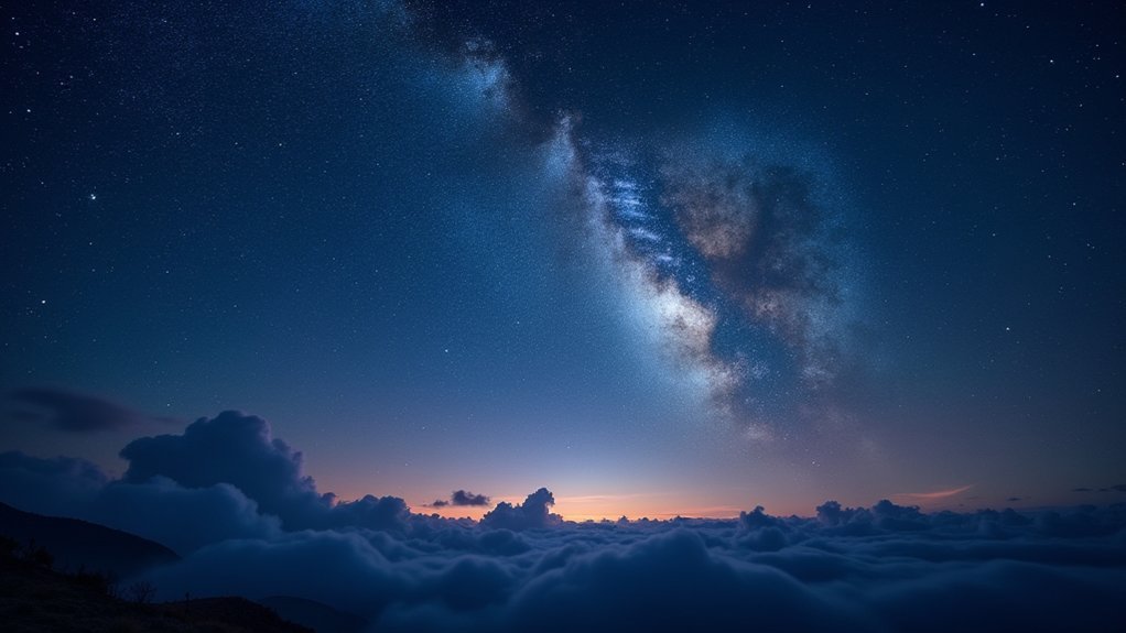 clear skies enhance visibility