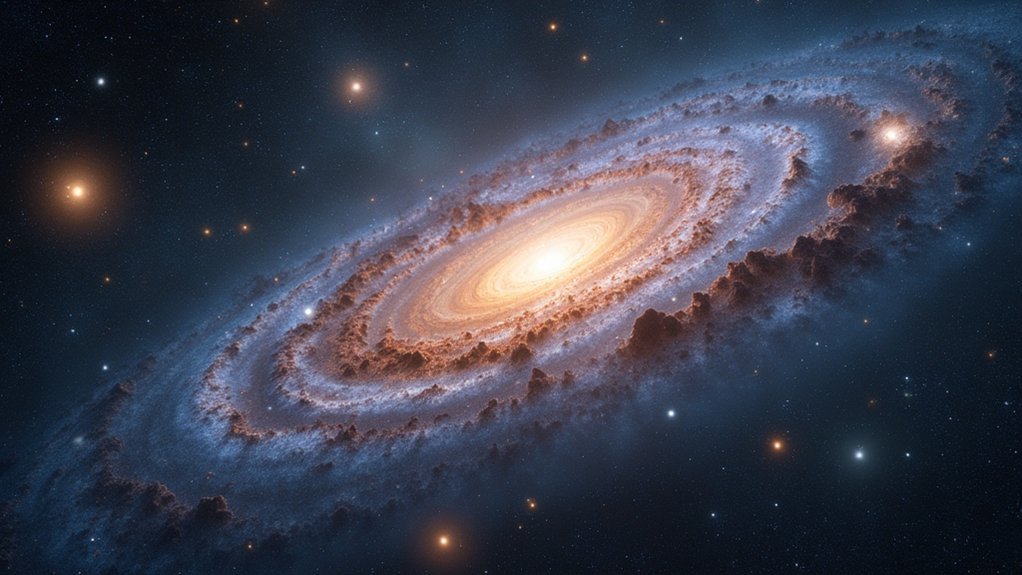 clustered galaxy distribution patterns