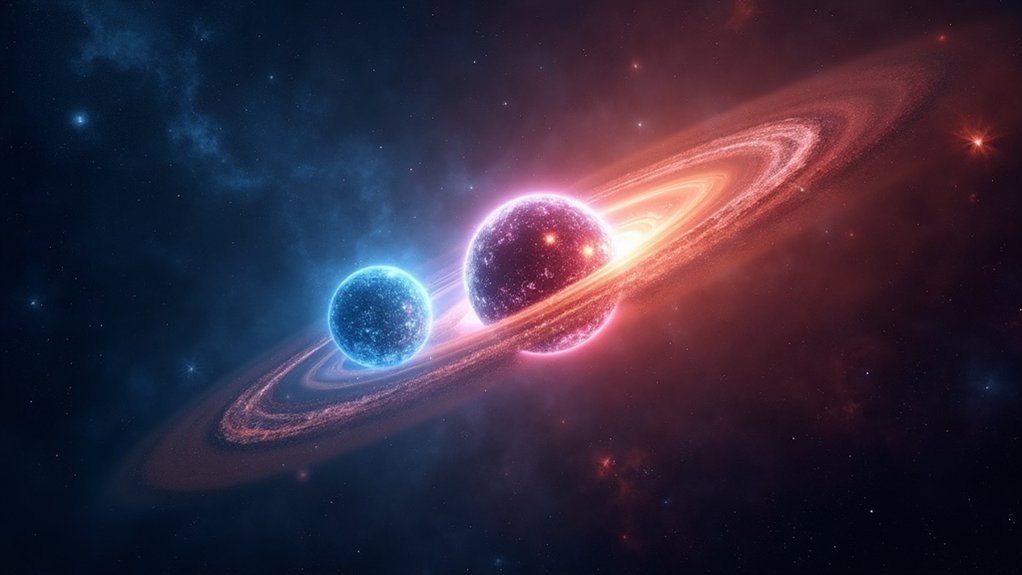 color contrasting binary stars