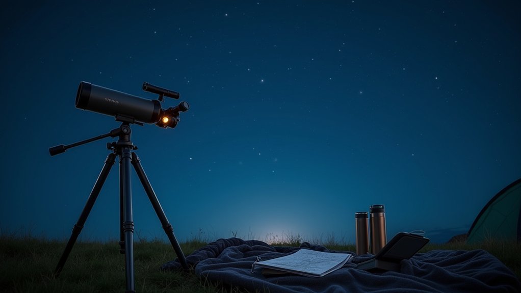 comfortable stargazing session essentials