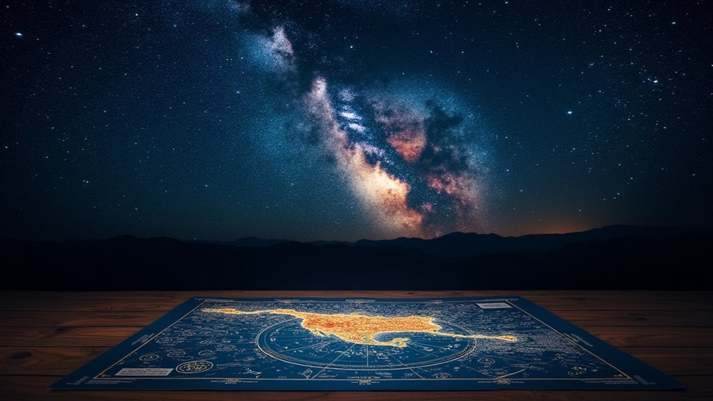 equatorial star chart differences