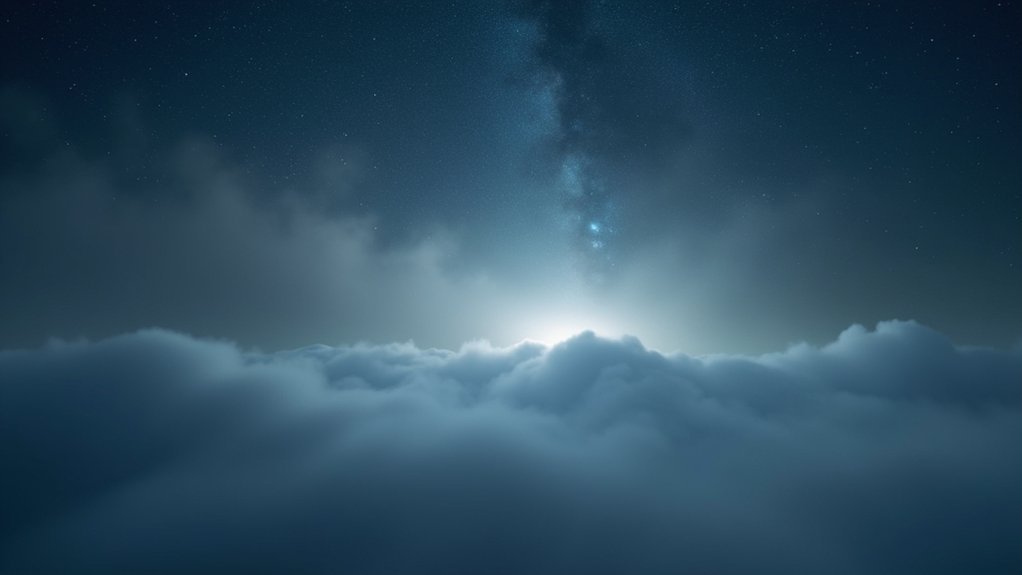 fog obscures celestial visibility