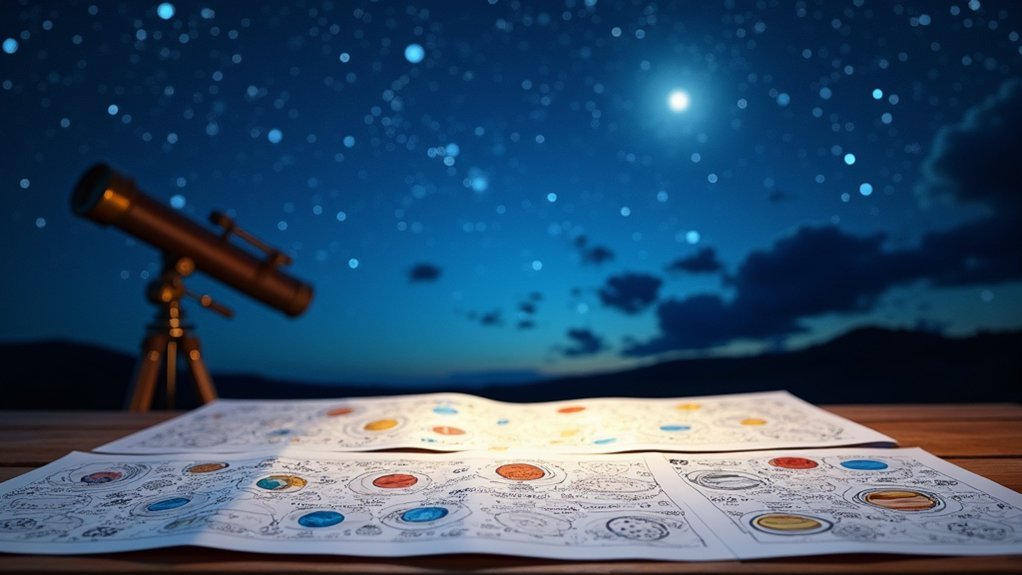 free astronomy word sheets