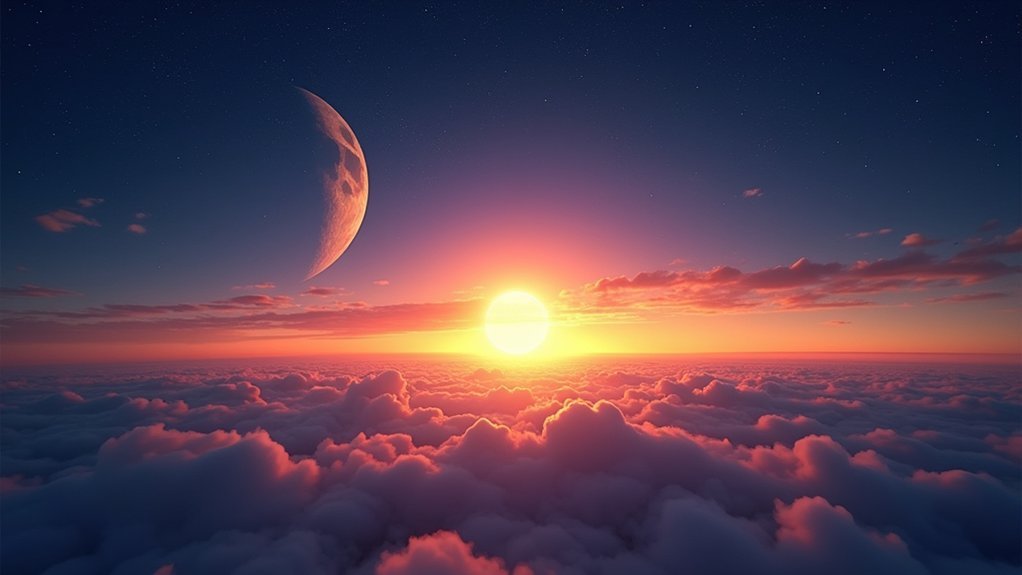 horizon sun moon illusion