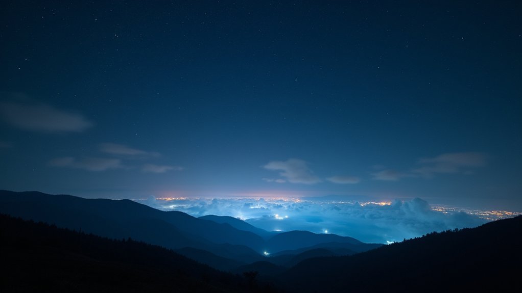 humidity impacts starlight visibility