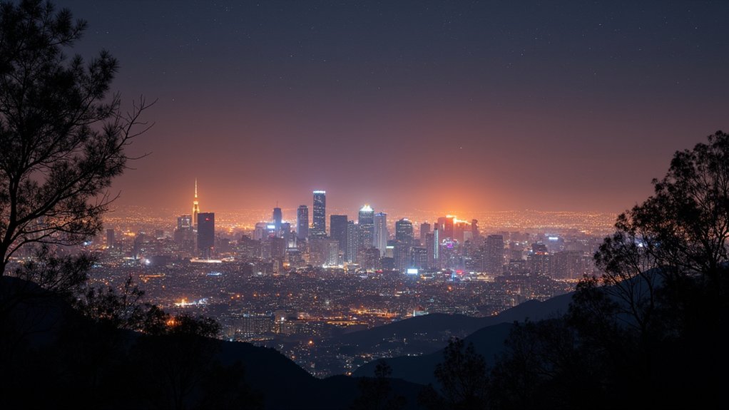 light interference from urbanization