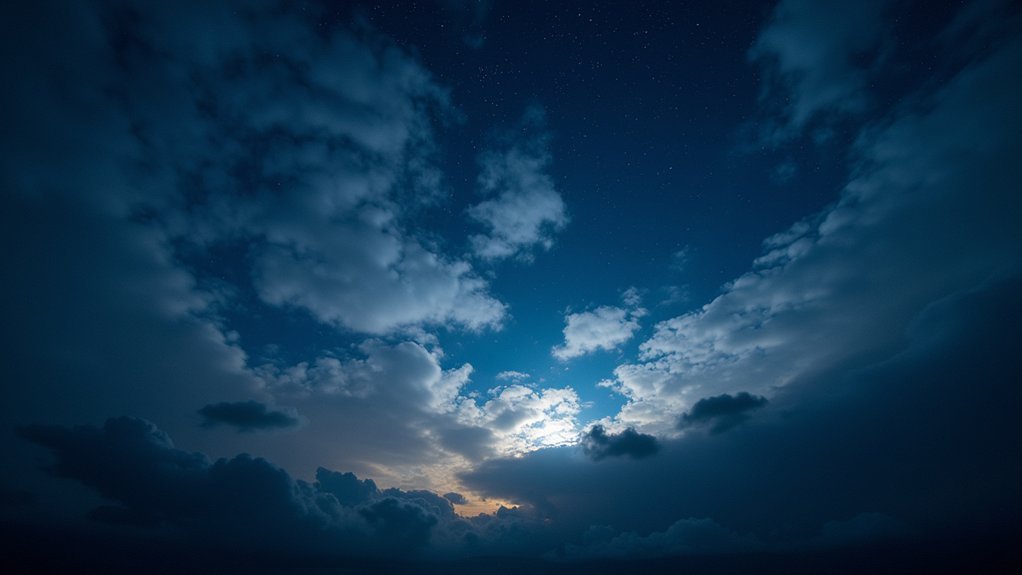 light penetration through clouds