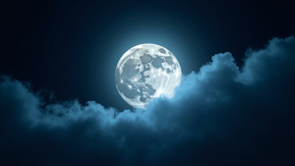 moon watching on cloudy nights