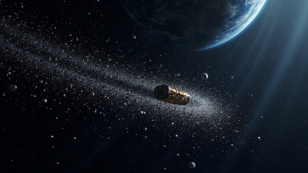 orbital debris collision cascade