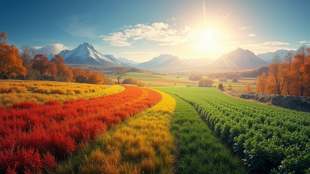 seasonal change due to tilt