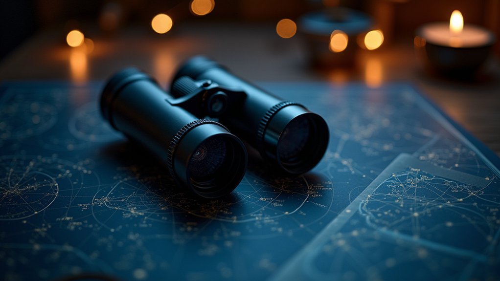 star gazing with binoculars
