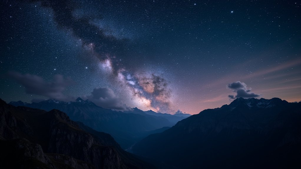 stargazing in dark skies