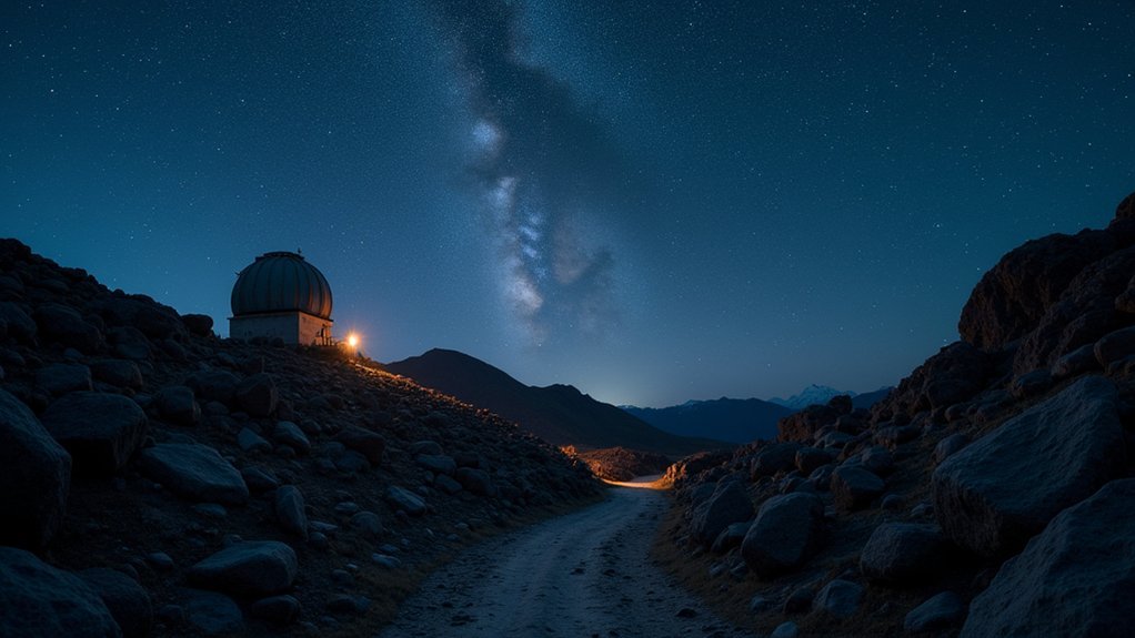stargazing safety at dark sites