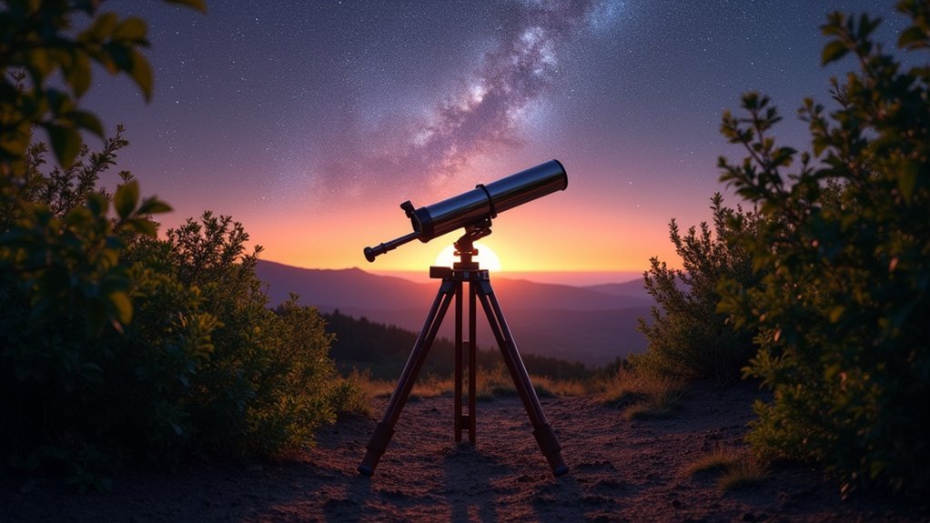 telescope setup below equator