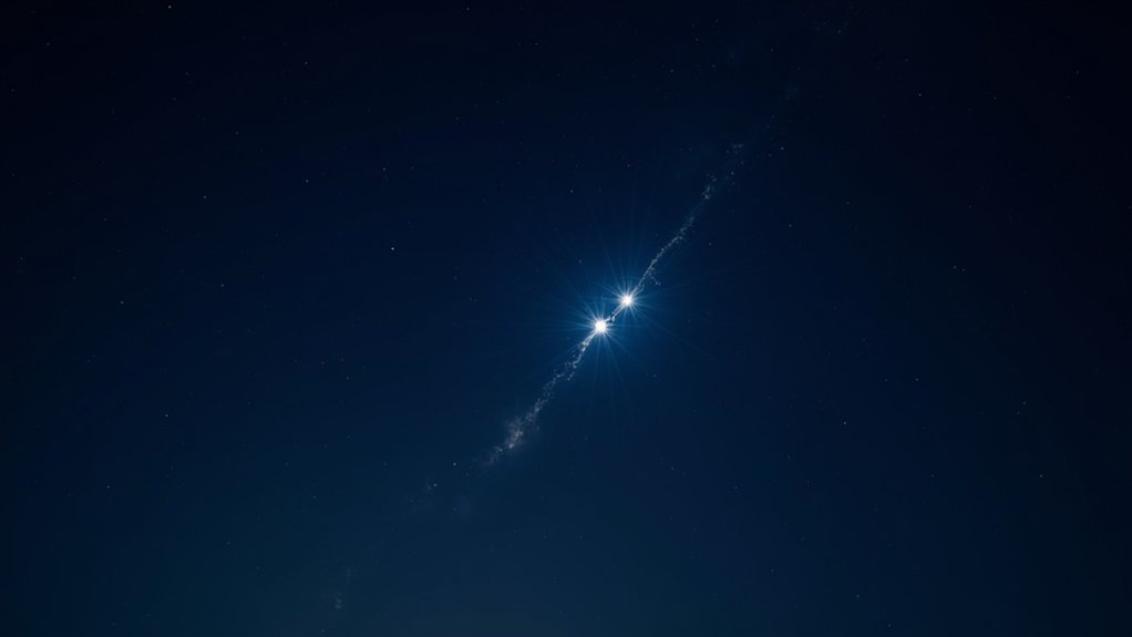 three bright aligned stars