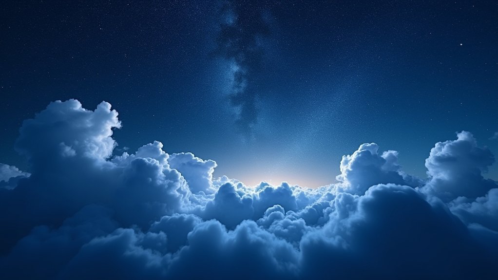 transparent clouds for stargazing