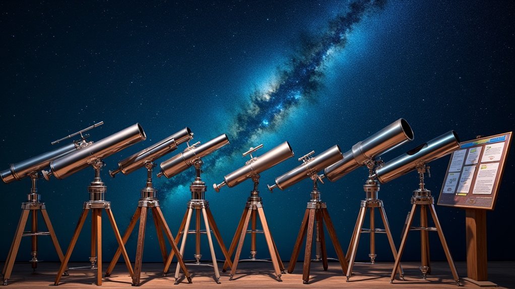 types of borrowable telescopes