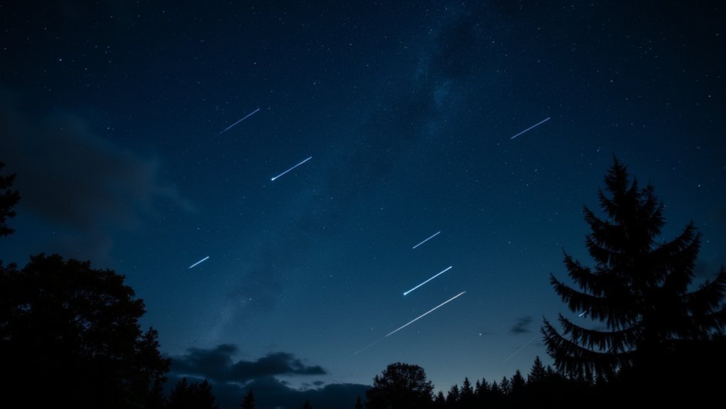 typical meteor shower rates