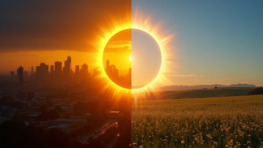 viewing locations urban vs rural